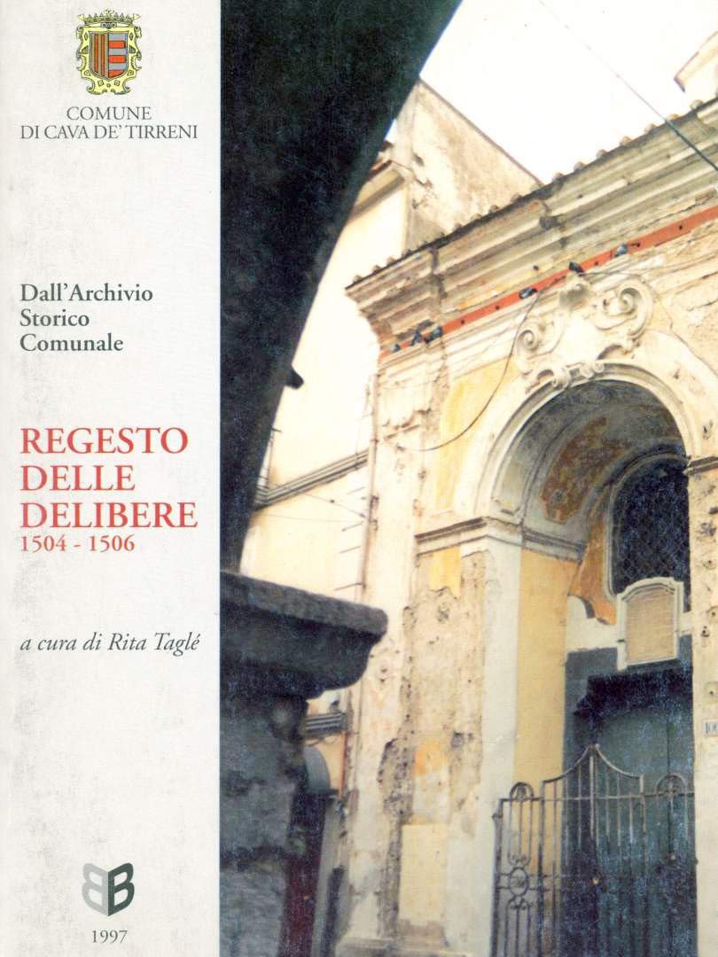 Copertina Regesto delle delibere 1504-1506